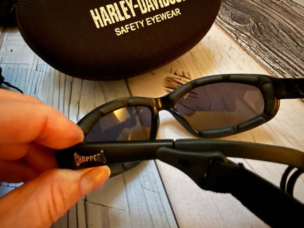 Harley-Davidson Safety Eyewear Sunglasses Matte Black Foam Padded Case